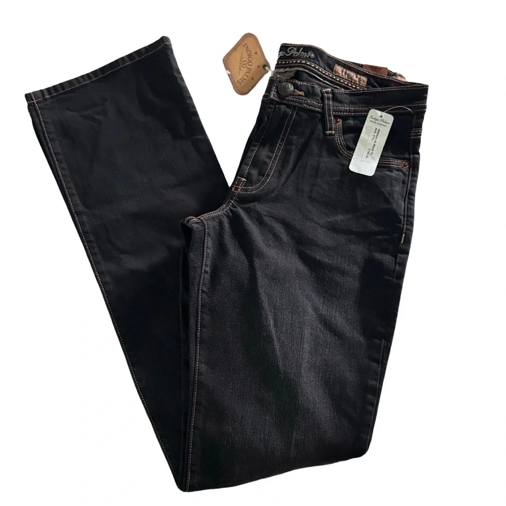 6L NWT Indigo Palms Gabbiano‎ Boot cut Jeans 6 Long A Tommy Bahama Company